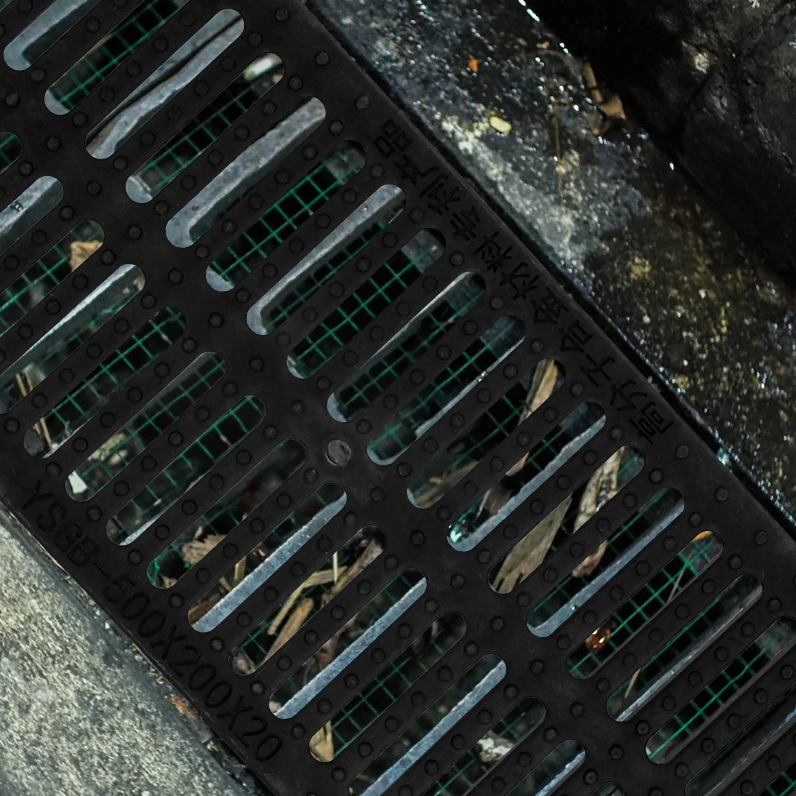Drain Grate Resin Manhole City Drain Professional Sewer Cover Sturdy Trench Cover Plastic Grid Gutter Accessory Outdoor Plumbing