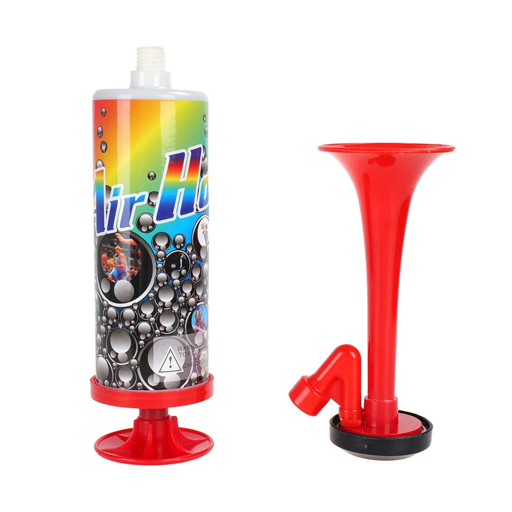 Portable Soccer Air Cheering Horn Handheld Loud Voice Cheering Horn Reusable Air Pressure Trumpets Football Championship Fanfare