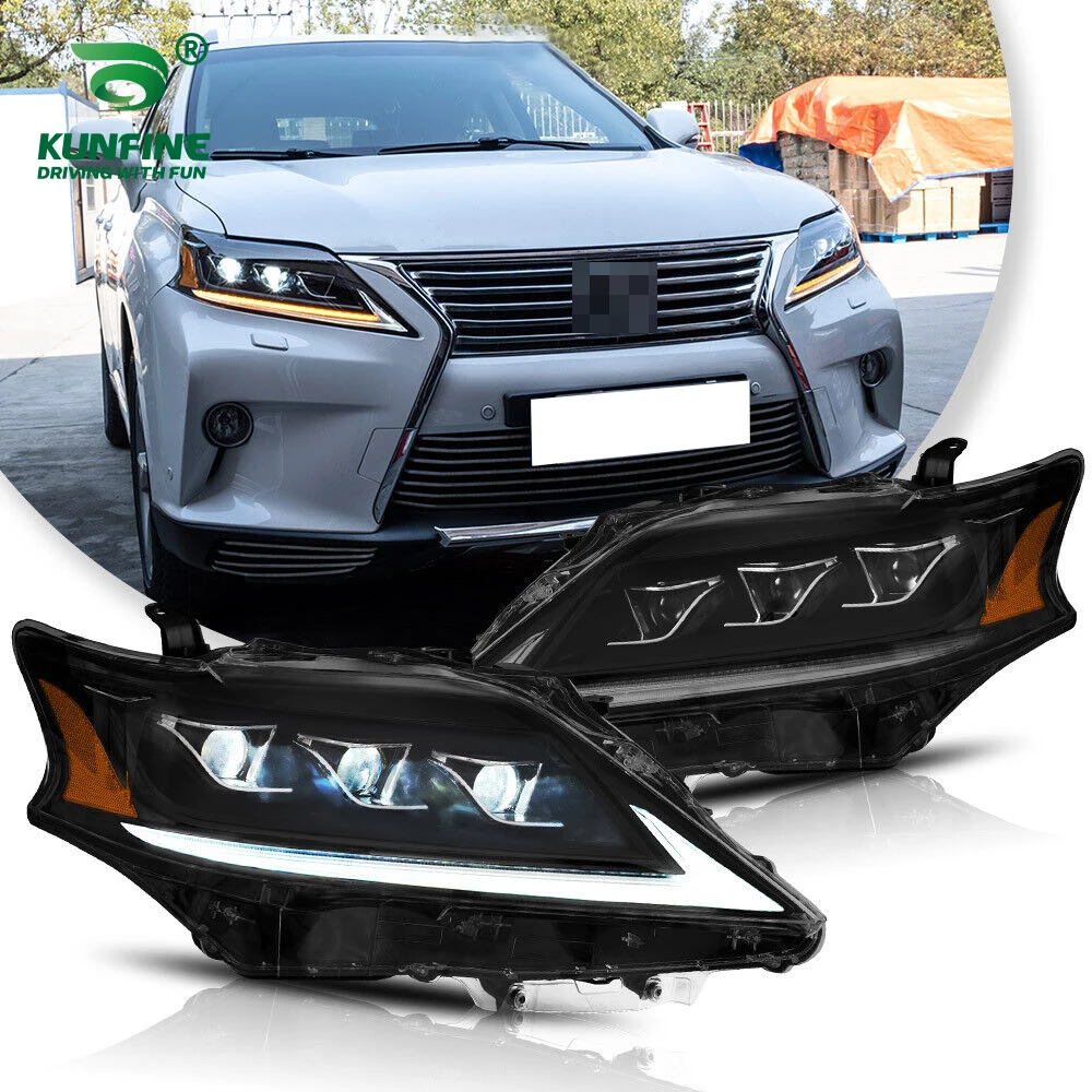 

Car Styling Pair Of Car Headlight Assembly For Lexus RX350 2013-2015 LED Head Lamp Car Tuning Light Parts Plug And Play