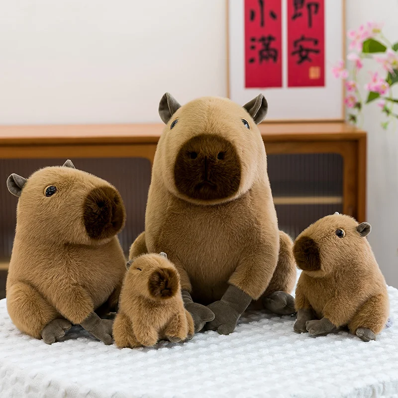 Lovely Capybara Plush Toy - Soft Kawaii Stuffed Animal Doll Pillow Gift