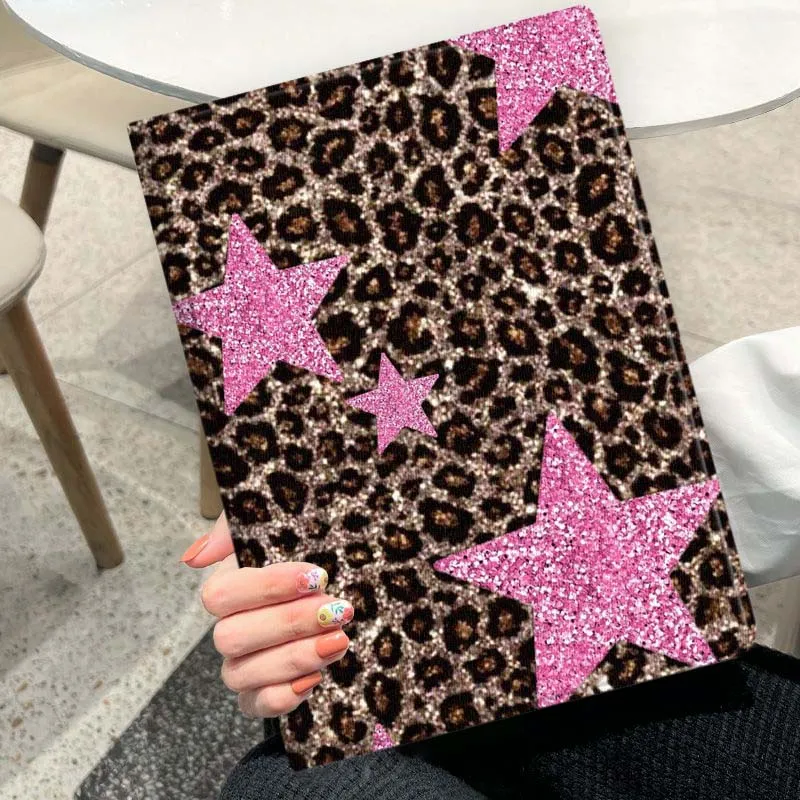 Cartoon Leopard Star Soft Tablet Case - Stylish and Protective Cover