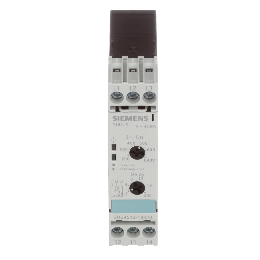 

Оригинальный Новый Siemen-s 3UG45131BR20 реле контроля фазы 200-690 В 4A DIN-рейка винтовой терминал 4UG серии хорошая цена