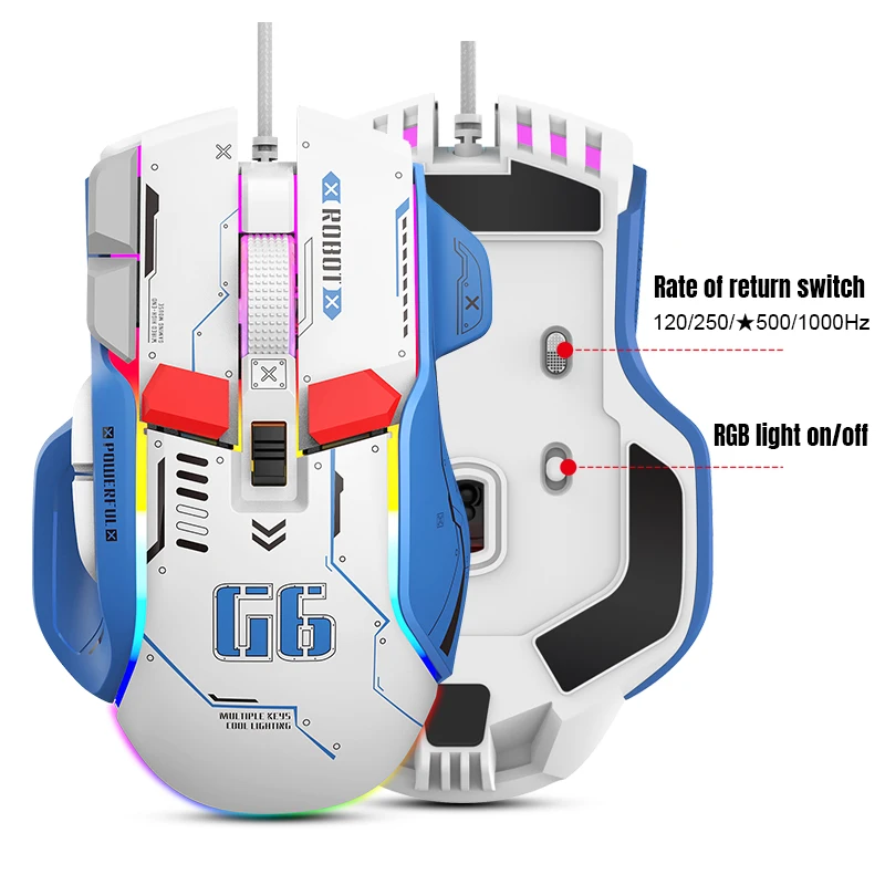 G6 RGB Gaming Mouse – 12800 DPI 5 G6 RGB Gaming Mouse – 12800 DPI 5
