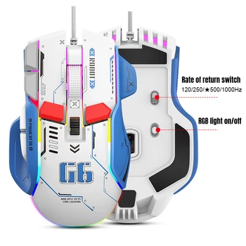 G6 RGB Gaming Mouse – 12800 DPI 5