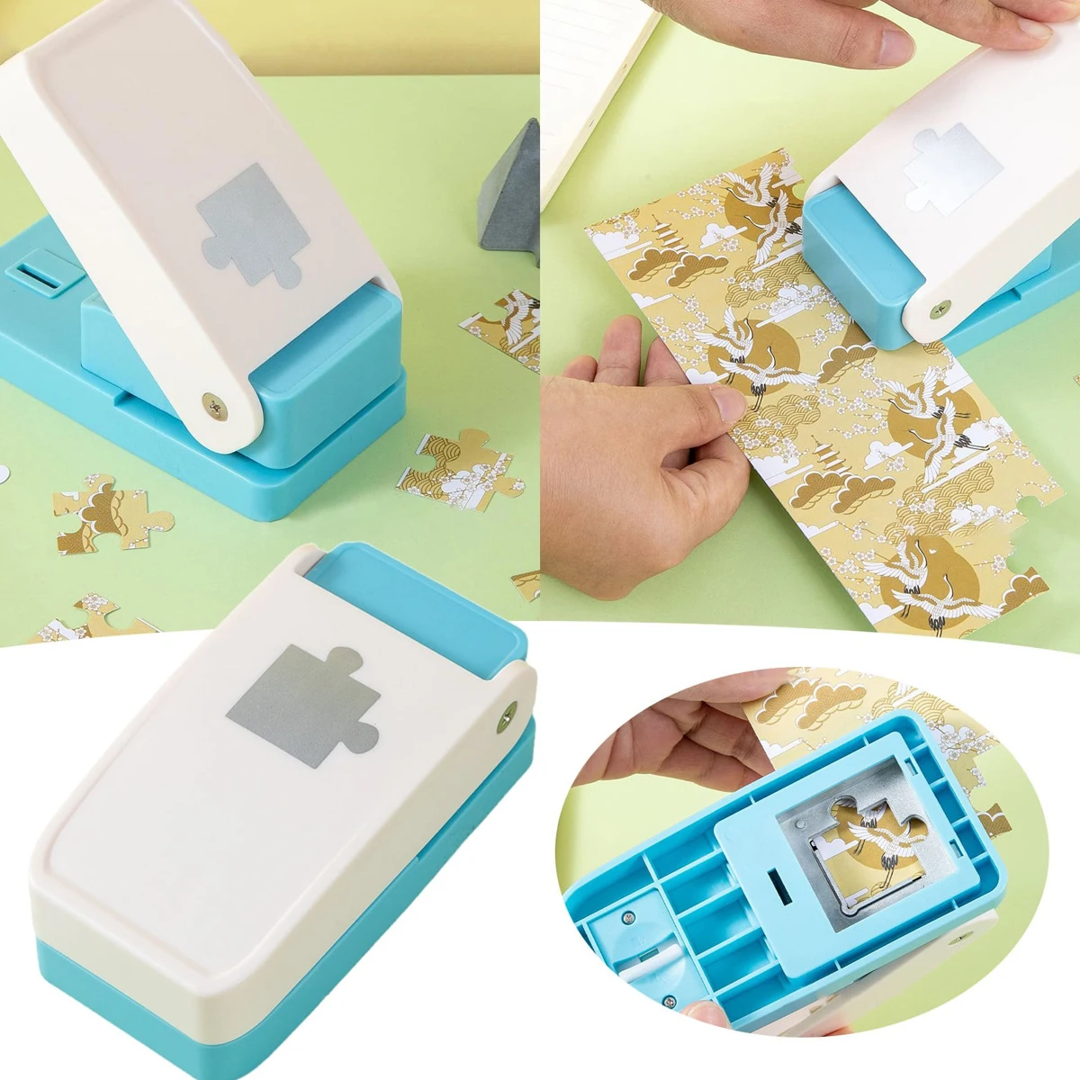 puzzle hole punch, photo puzzle, puzzle making tool, label hole punch - 5