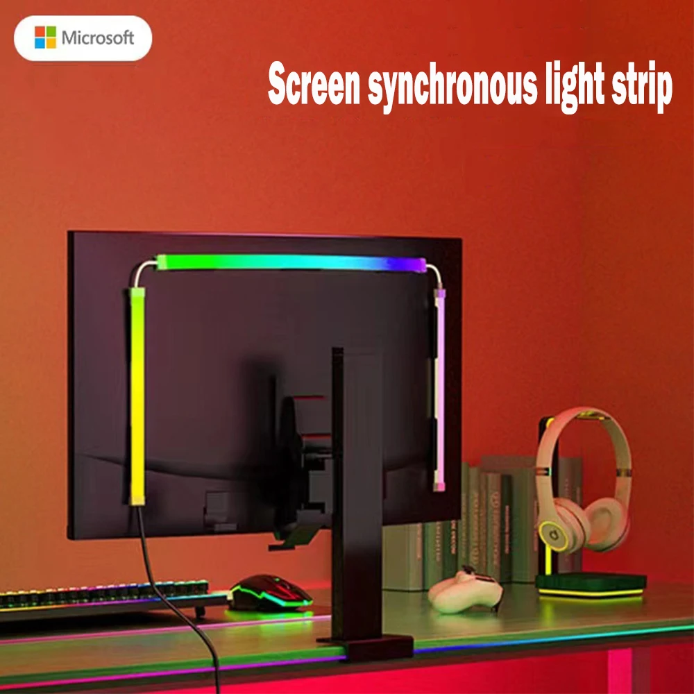 Ʈ ںƮ TV  PC ÷ ȭ LED Ʈ Ʈ RGB 帲 ÷ DIY Ƽ ,   󸶴  