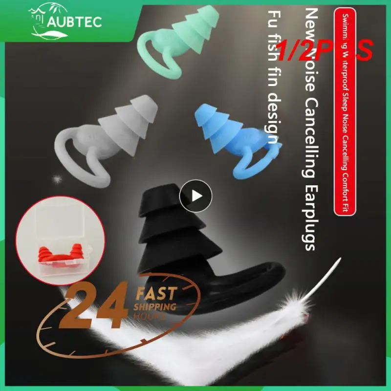 

1/2 шт., мягкие силиконовые беруши для дайвинга
