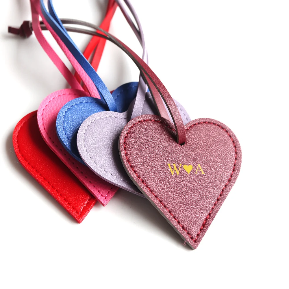 Personalisieren Sie den Namen, Herz-Taschen-Charm, modische Damen-Handtaschen-Accessoires, Ornamente, neue schöne benutzerdefinierte Buchstaben, Herz-Anhänger zum Aufhängen – Detail 4