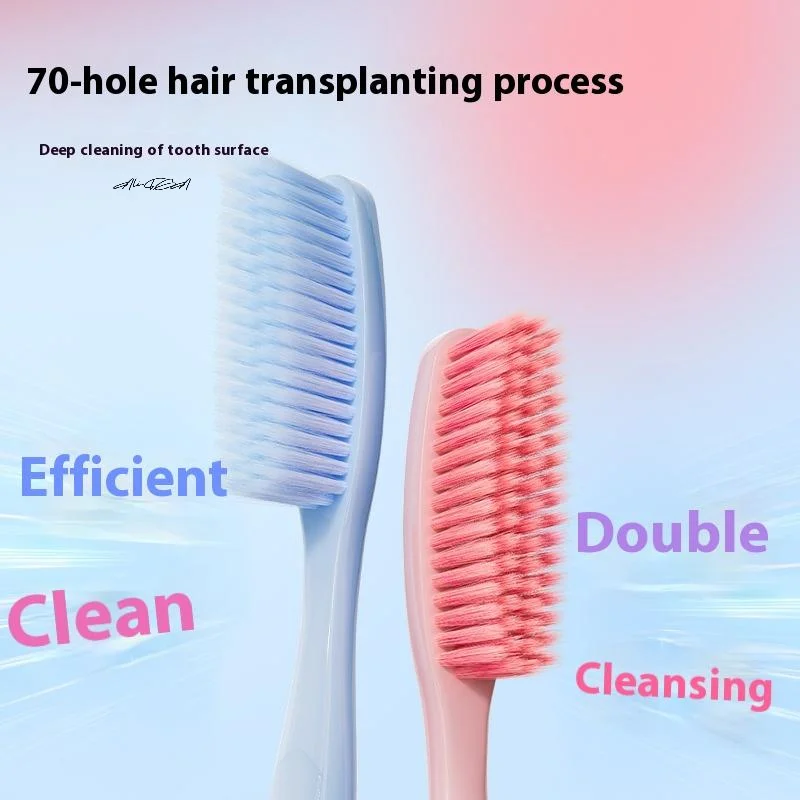 깊은 세정을 위한 1/3개입 롱헤드 소프트 브리슬 성인용 칫솔 잇몸 구강 건강 가정용 개별 포장
