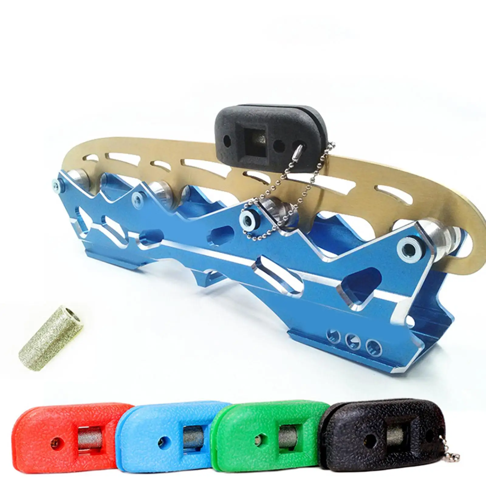 Handheld Ice Skate Blade Sharpener Sharpening Stone Tool Adjustable Portable Wear Resistance Hockey Figure Skating Grindstone inline skate accessories