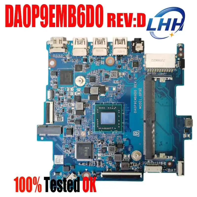Placa-mãe para Laptop hp Stream L62001601 A4-9120e 64gemmc Win sem Ram Da0p9emb6d0 Rev:d 14-ds 0p9e