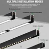 Smart Magnetic Track Light Tuya Zigbee Bluetooth DC48V LED Downlight Spot Flood Grille Lamps Mordern Home Living Room Black 6