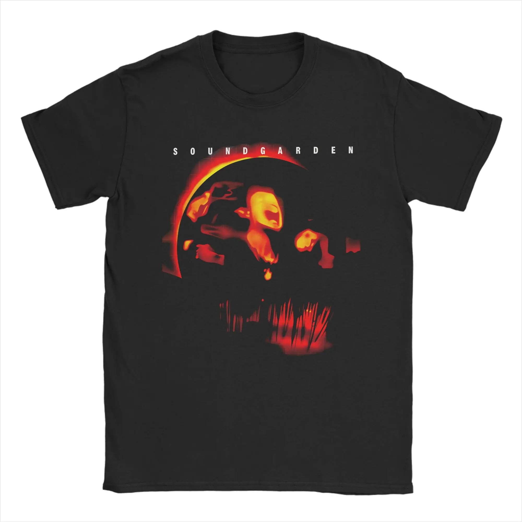 Soundgarden Badmotorfinger T-Shirt Sommer Herren 100 % Baumwolle O-Ausschnitt Übergroße Kleidung Kurzarm Y2K Casual T-Shirt