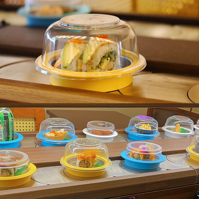 50pcs Disposable Sushi Containers with Lid Japanese Bento Plastic Sashimi  Packing Box for Restaurant Sushi Accessories - AliExpress