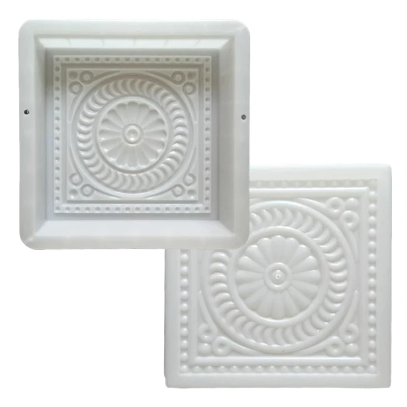 Antique Brick Cement Mold DIY Handcraft Walkway Cement Paving Mould Retro Brick Carving Mold Garden Courtyard Decor