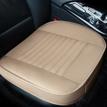 Coprisedile universale per auto Cuscino estivo traspirante in pelle PU Protezione per sedia anteriore Accessori auto