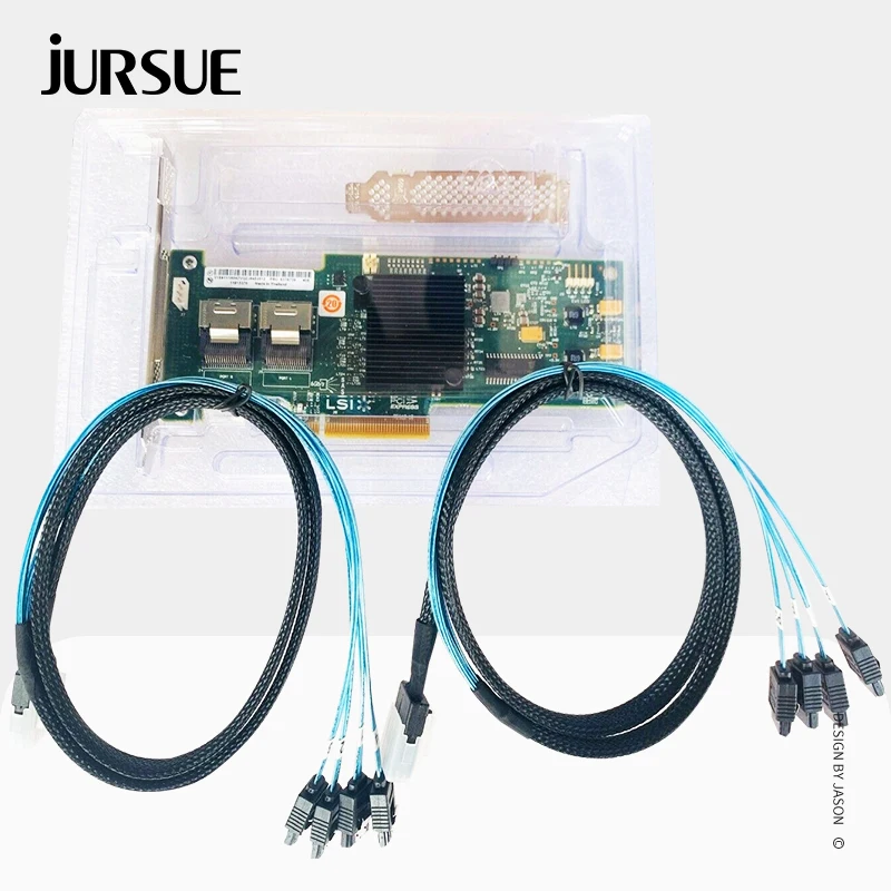 thumbnail image 2 of H!Fiber LSI SAS 9211-8i RAID Controller Card - 6Gb/s, 2x Mini SAS Ports, PCIe 2.0 X8, With Full & Low-Profile Brackets 2 of 9