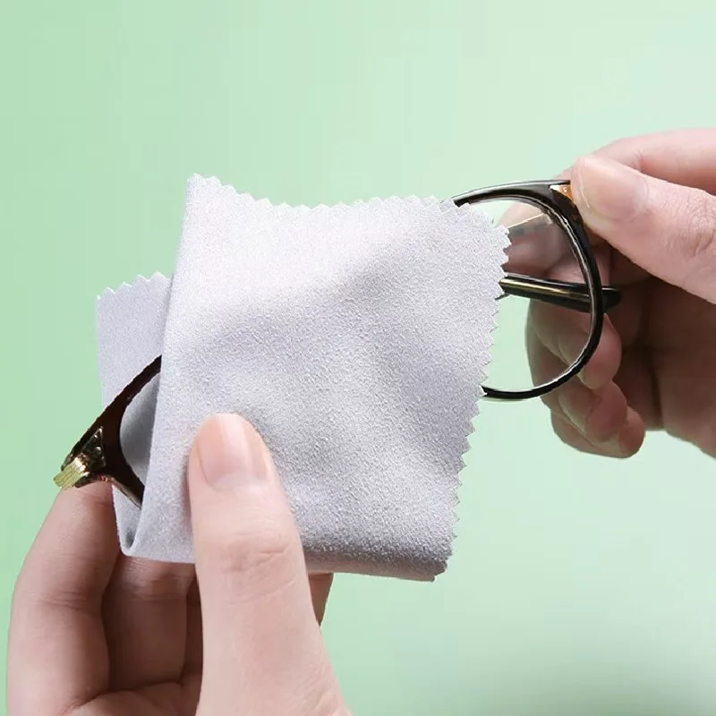 10pcs Anti-fog Suede Glasses Cloth Reusable Microfiber Anti-fog Cloth Lens Mobile Phone Camera lenses Screen Clean glasses cleaning wipes eyeglass cleaning cloth