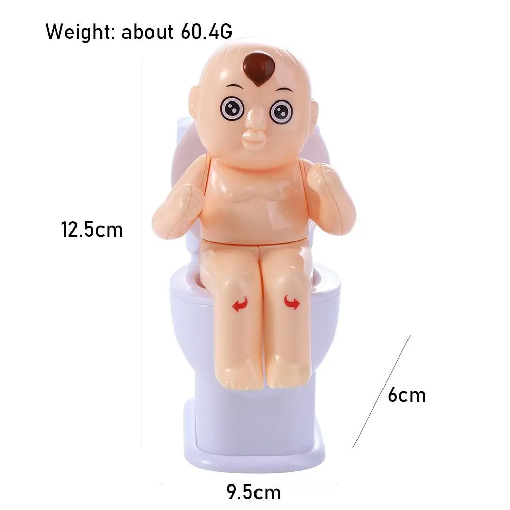 Spray Prank Cartoon Patterns Tricky Toys Humanoid Doll Water Spray Toy Mini Sprinkler Toilet Squirt Joke Toy Toilet Pee Boy