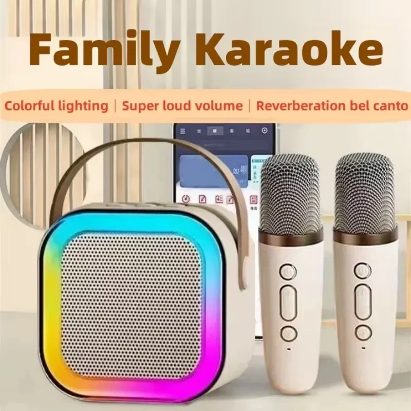 Karaoke Speaker Microphone K12 Bluetooth speaker audio song request wireless all-in-one family KTV set children singing karaoke for two