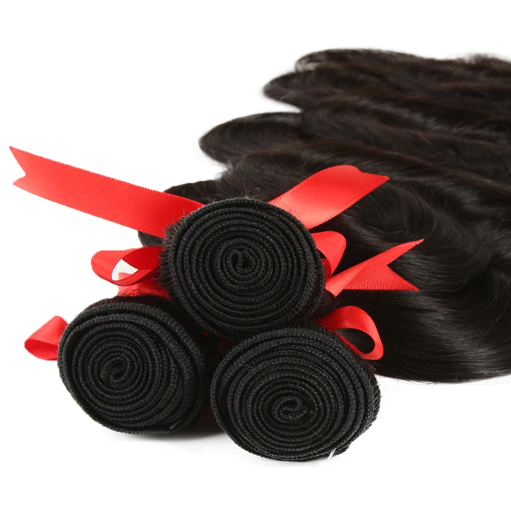 Sleek 30 Inch Human Hair Bundles For Women Body Wave Hair Extensions Single Bundles Natural Brazilian Human Extensions