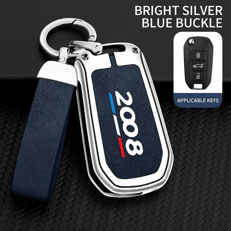 Cover Chiave TPU Per Peugeot 3008/5008 Anni 2017-2024, Portachiavi Antiurto, Ricambio Telecomando