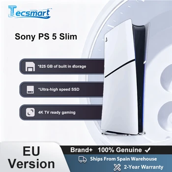 Versione UE Console digitale Sony PlayStation 5 Slim (825 GB) Gruppo di modelli - Slim SSD ultraveloce Ray Tracing 4K TV Gaming Videogiochi PS5 Slim