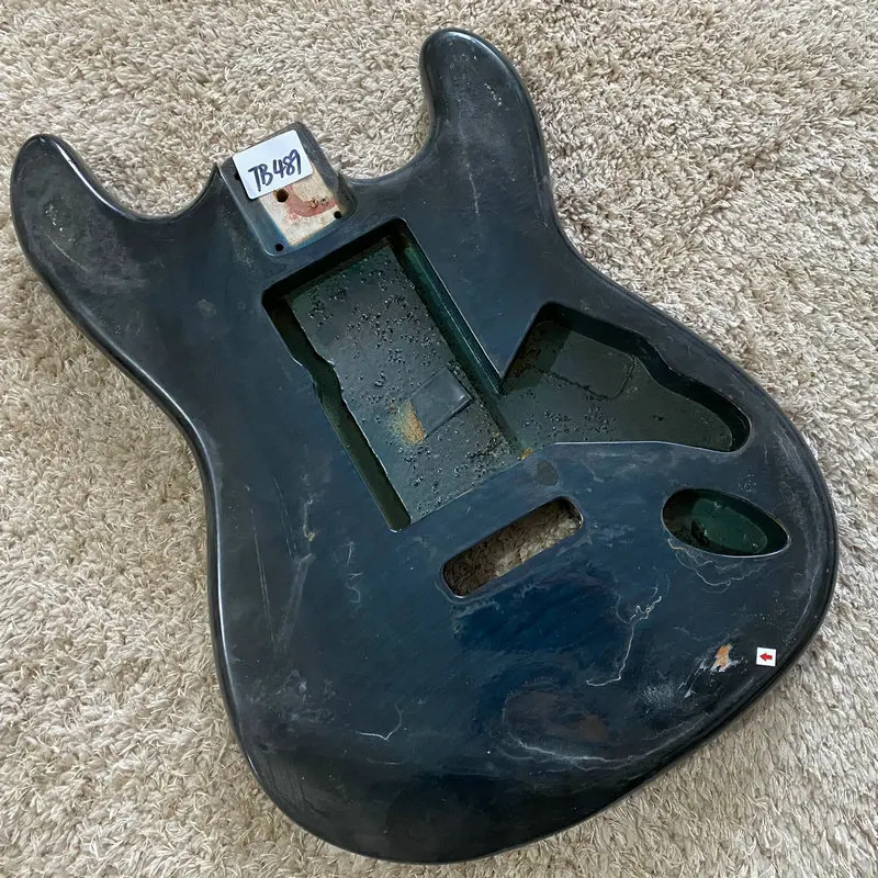 Originale Ibanez Guitar Body Ssh Sss Hsh Pickup Solid Basswood + Blue Flamed Top Ibanez Gio Grx Series Incompiuto Tb489