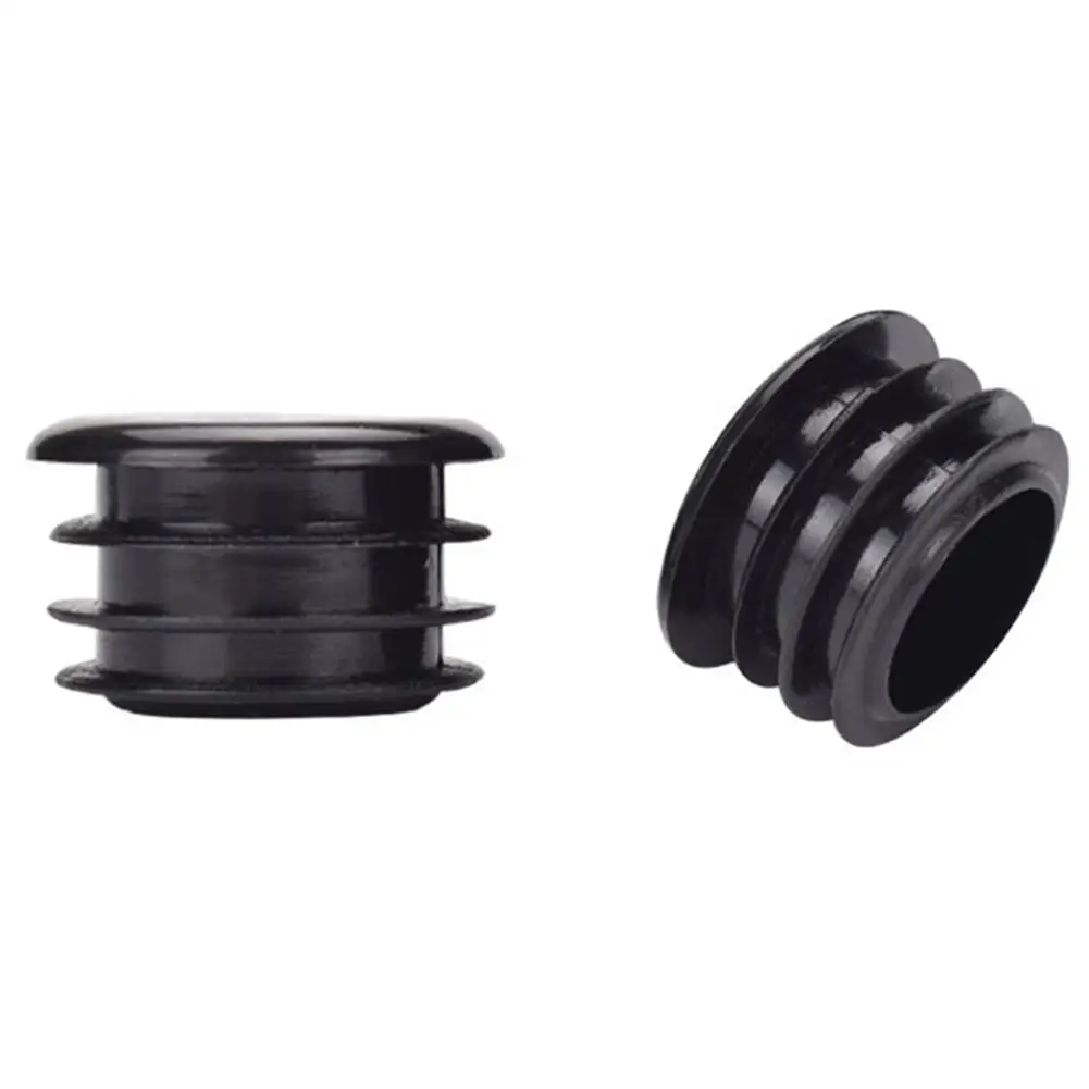 2 Pcs Mountain Bike Handlebar Bar End Grip Stoppers Plastic Soft Rubber Push-in Bicycle Replace Accessories