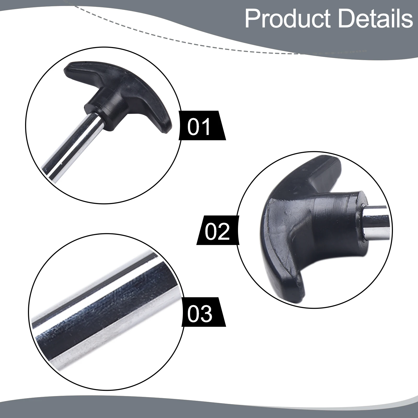 

T Handle Weight Stack Pin 3/8 Dia 5-1/2"L Pin Gym Weight Machine Lock Pin Stainless Steel Push-Button Quick Release Pin