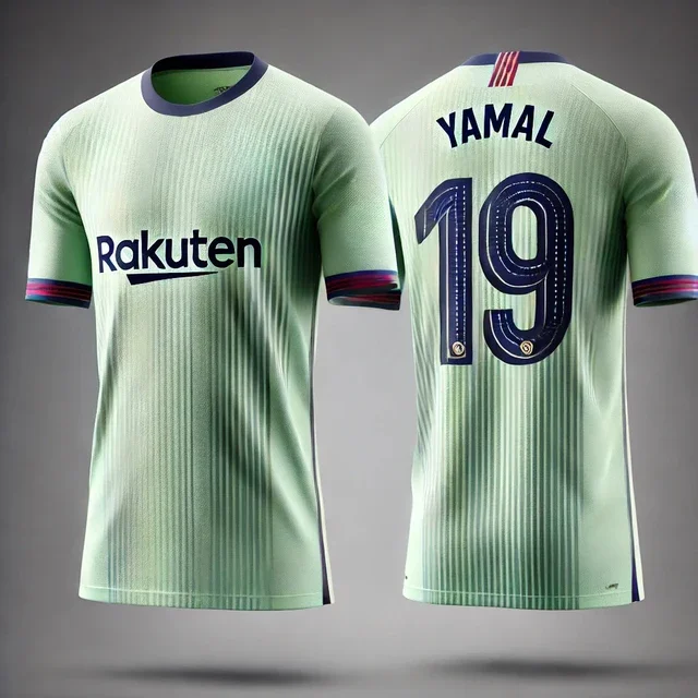 برشلونة طبعة خاصة رقم 19 لاعب كرة القدم يامال قصير...