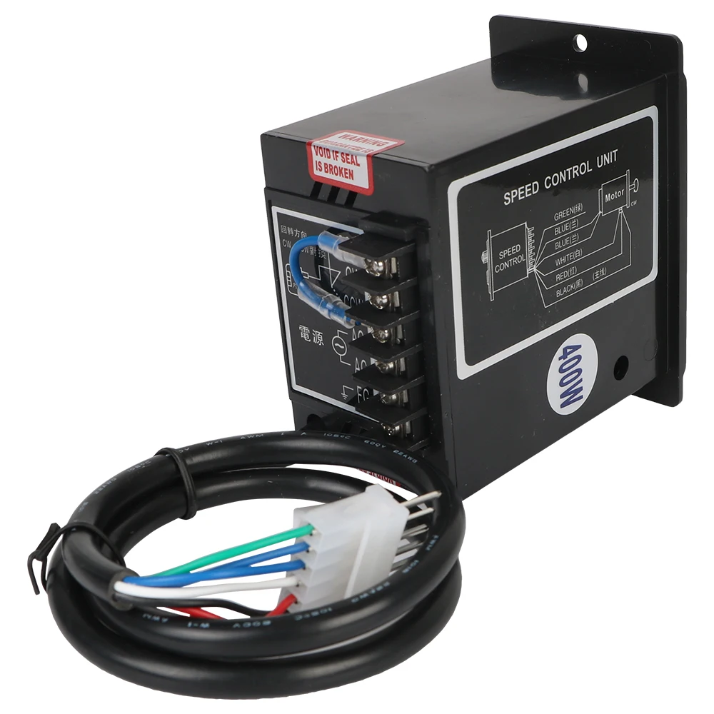 AC 모터 속도 컨트롤러, 400W AC 220V 속도 핀포인트 레귤레이터, 정방향 역방향 50Hz, 60Hz 모터 거버너 제어 유닛