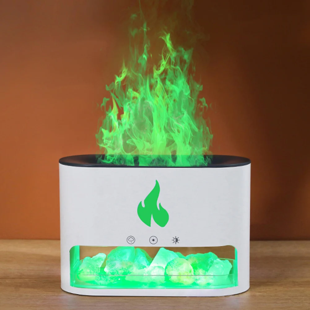 7 Colors Natural Rock Fire Flame Aroma Oil Diffuser Essential Oils