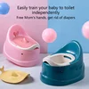 Toddler Potty Baby Toilet Trainer Portable Training Toilet For Travel Stable And Safe Oval Bottom Design Non Slip Potty For 2