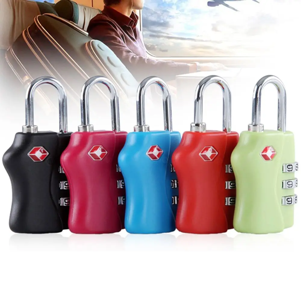 

TSA Customs Code Lock Luggage Password Locks Bike Lock 3 Dial Digit Password Lock Travel Safe Anti-Theft Lock