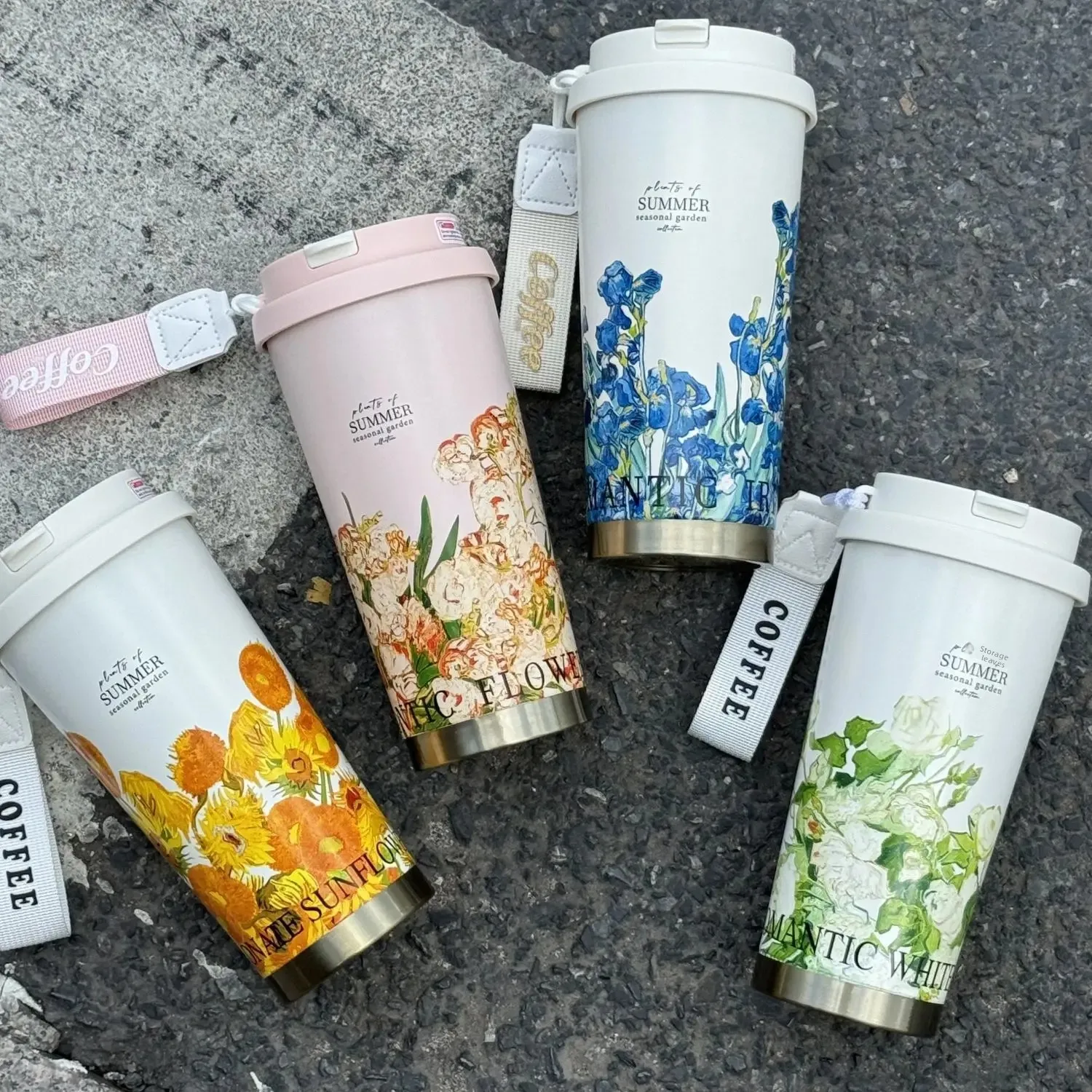 كوب قهوة حراري ستانلس ستيل بمقبض