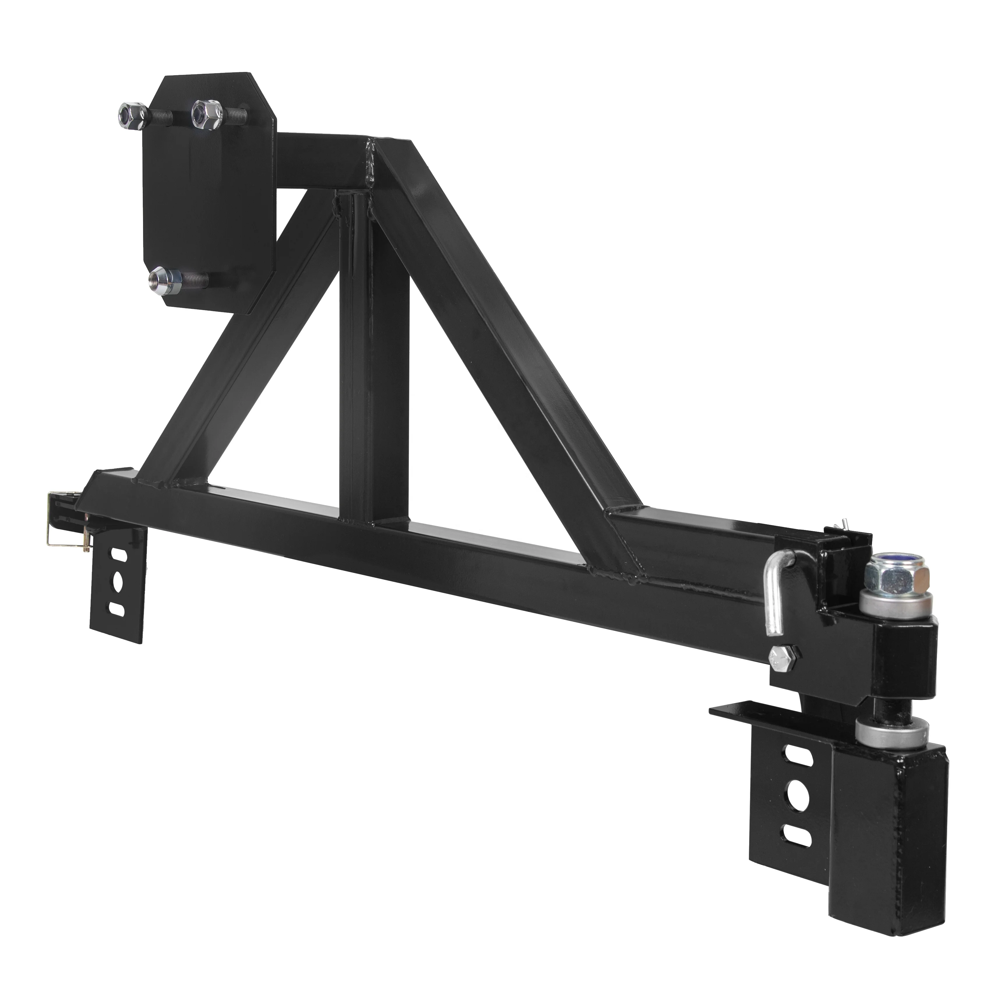 Spare Tire Carrier Rack W/ Drop-Down Option Rear Black Fit Hummer H2 2003-2009
