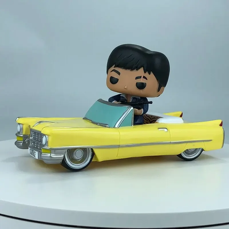 thumbnail image 5 of Figuras de acción de vinilo Funko Movies Rides Scarface TONY'S CONVERTIBLE Tony Montana # 86 Colección de modelos de juguetes para niños Regalo, 5 of 5
