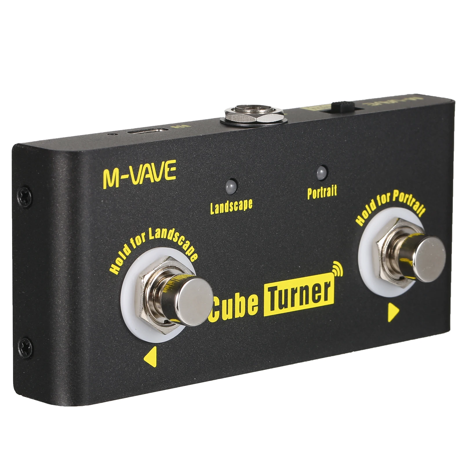 M-VAVE Cube Turner Wireless Page Turner Pedal Rechargeable Music Sheet Supports Looper Compatible with Android iOS