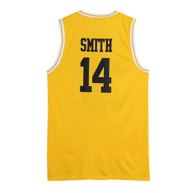 Movie BEL-AIR ACADEMY SMITH #14 BANKS #25 Basketball Jersey Sports Shirt Breathable Quick Drying Tops Sewing Embroidery