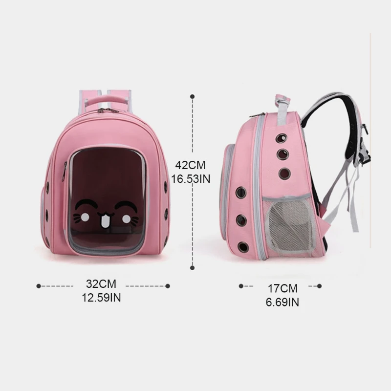 Anti-scratch Clear for Cat Dog for Carrier Backpack Pet for Carrier Shoulders Bag for Travel and Hiking Camping Provides
