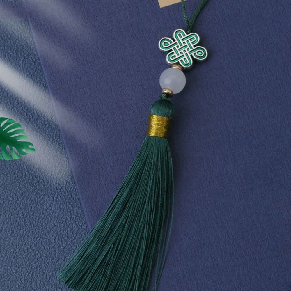Colorful Chinese Knot Tassel Pendant Chinese style Hanging Decoration Bookmark Hanger Craft Tassel Phone Case Pendant