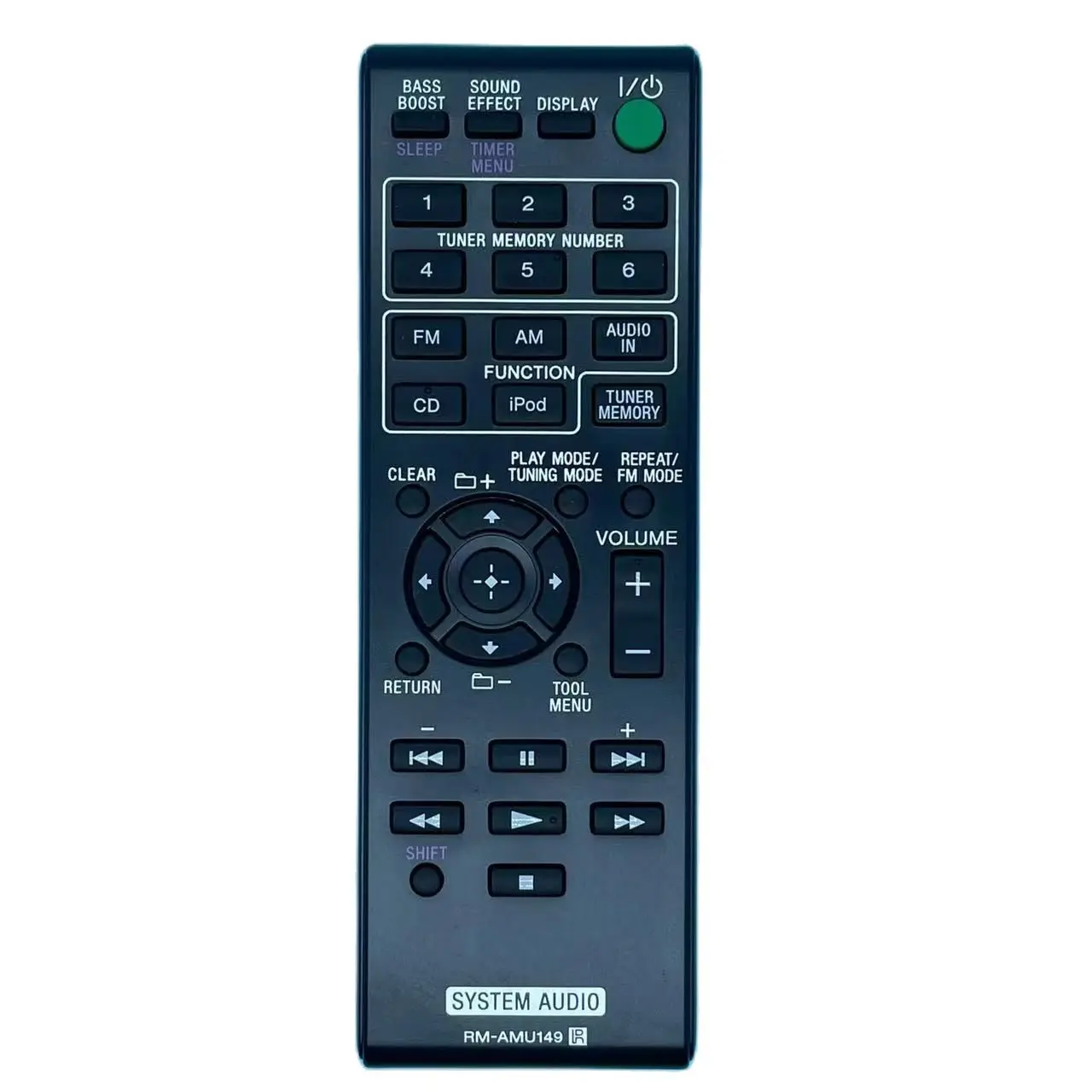 TELECOMANDO DI RICAMBIO per Sony CMT-S20 HCD-S30IP CMT-X3CD Mini