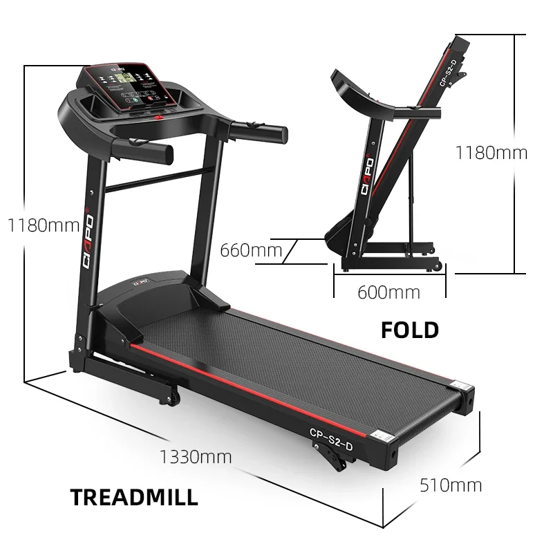3-speed Incline Treadmill Home Folding Electric Treadmill For Sale