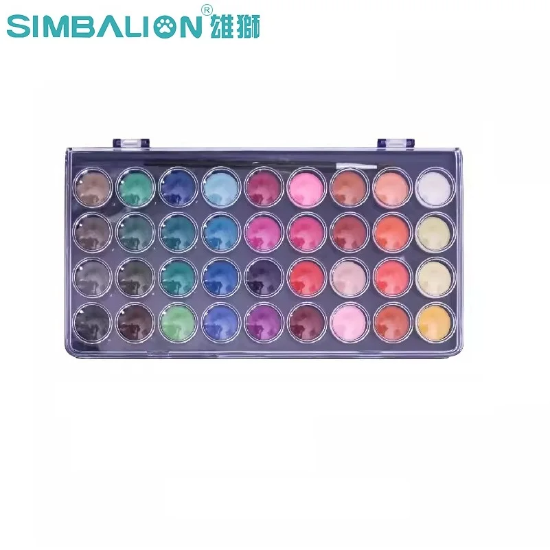 Simbalion WCC 16/36 colors Solid Watercolor Paint Beginner use Watercolor Cakes