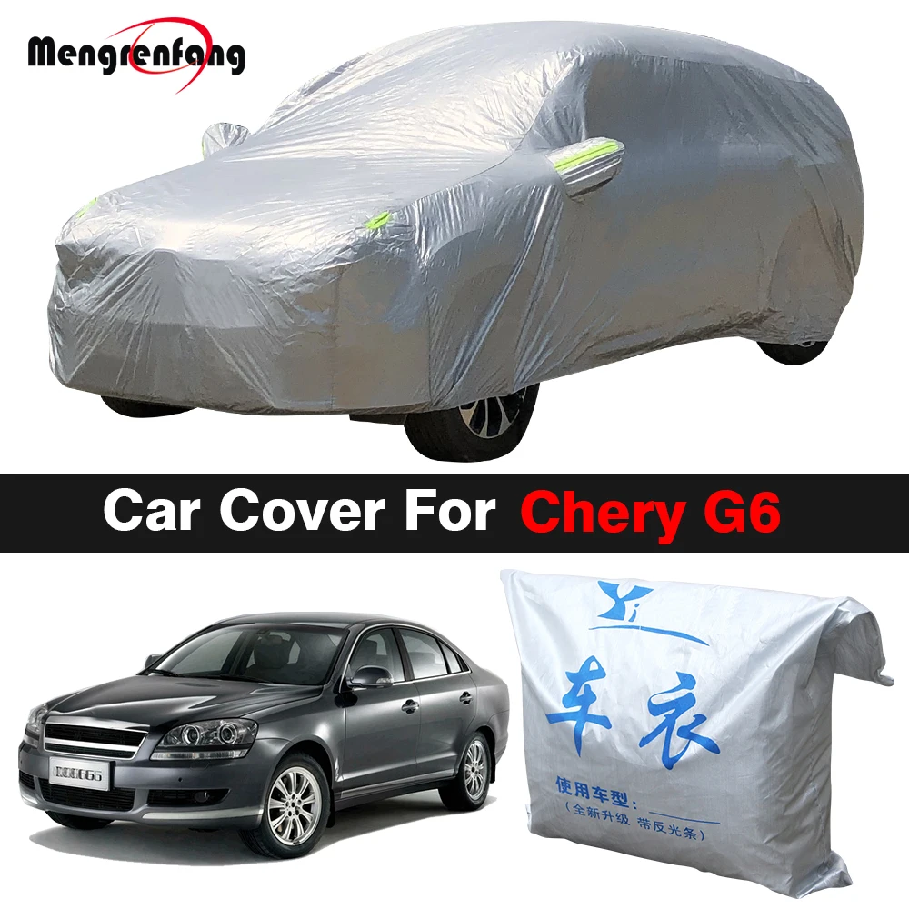 

Full Car Cover For Chery Riich G6 Outdoor Anti-UV Sun Snow Rain Wind Dust Resistant Auto Cover All Season Suitable