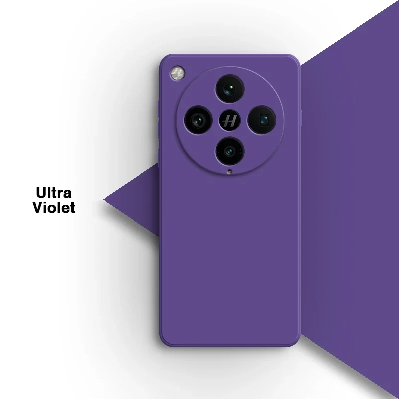 Elegant Liquid Silicone Square Phone Case - Fashionable Soft Back Cover in Classic Design