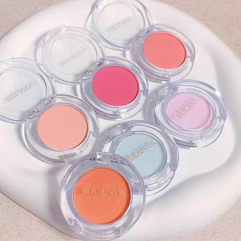 Monochrome Soft Matte Blush Highlighter Orange Peach Pink Natural Red Rouge Cheek Purple Blue Nude Makeup Face Brightening powder blusher blush powder facial blusher monochrome blush