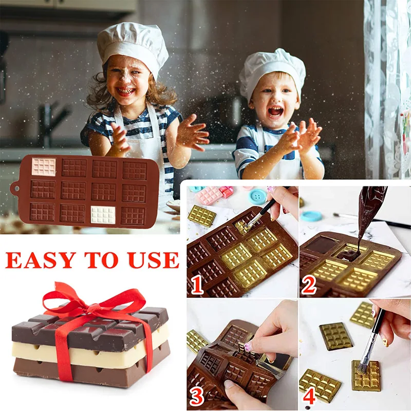 Silicone Non-Stick Reusable Chocolate & Candy Molds