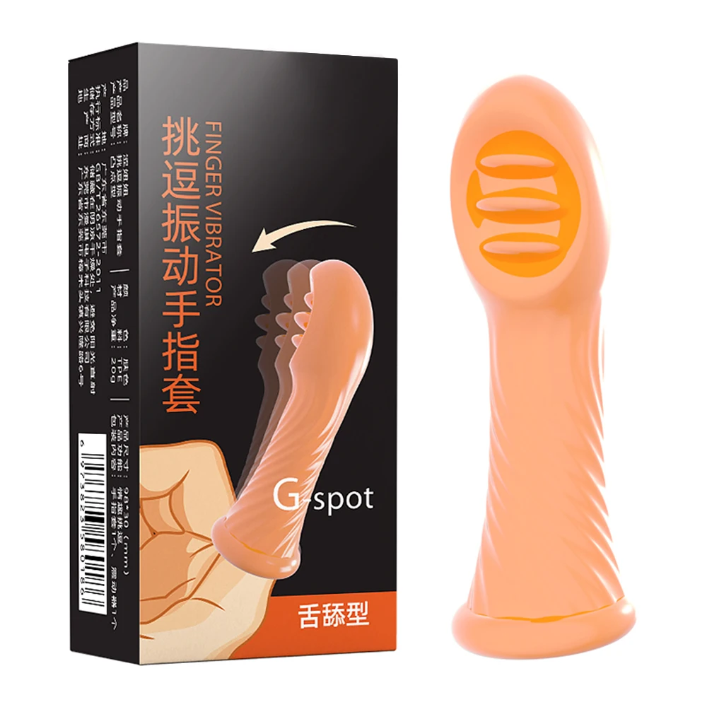 Finger Vibrators Orgasm G Spot Clitoris Vaginal Massage Stimulator Masturbator Erotic Vibrating Finger Sleeve Sex Toy For Women
